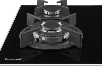 Газовая варочная поверхность Weissgauff HGG 640 BG Nano черный - купить недорого с доставкой в интернет-магазине