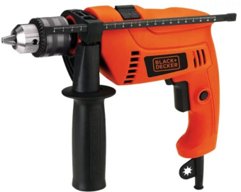 Дрель ударная Black+Decker HD555-RU 550Вт патрон:быстрозажимной реверс - купить недорого с доставкой в интернет-магазине
