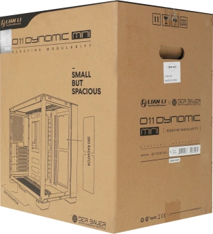 Корпус Lian-Li O11 Dynamic Mini белый без БП ATX 9x120mm 6x140mm 2xUSB3.0 audio bott PSU - купить недорого с доставкой в интернет-магазине