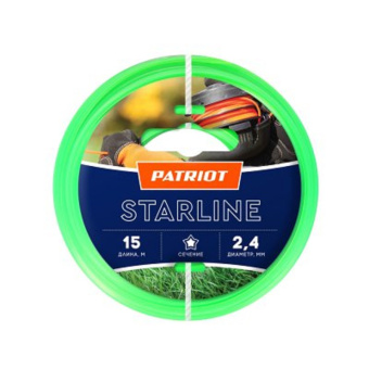 Леска для садовых триммеров Patriot Starline d=2.4мм L=15м (805201061) - купить недорого с доставкой в интернет-магазине