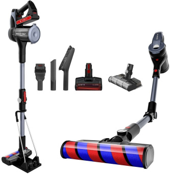 Пылесос Polaris PVCS 7090 HandStick PRO Aqua 450Вт жемчужный/серый - купить недорого с доставкой в интернет-магазине