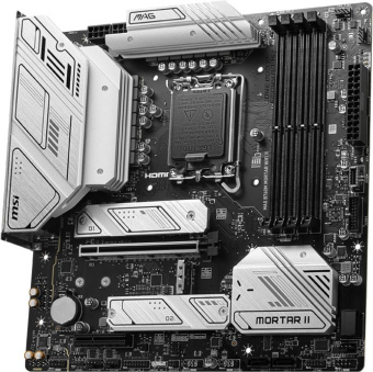 Материнская плата MSI MAG B760M MORTAR WIFI II Soc-1700 Intel B760 4xDDR5 mATX AC`97 8ch(7.1) 2.5Gg+HDMI+DP - купить недорого с доставкой в интернет-магазине