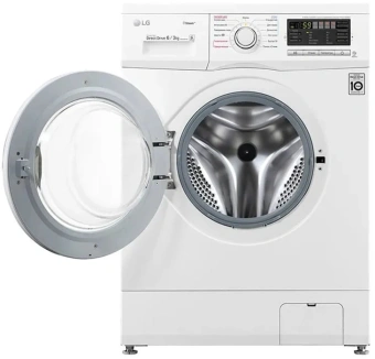 Стиральная машина LG F1296CDS0X класс: B загр.фронтальная макс.:6кг (с сушкой) белый инвертор - купить недорого с доставкой в интернет-магазине