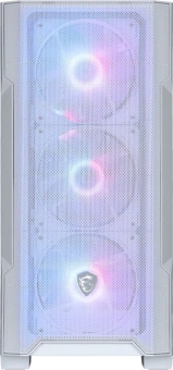 Корпус MSI MAG Forge M100R белый без БП mATX 2x120mm 2xUSB2.0 1xUSB3.0 audio bott PSU - купить недорого с доставкой в интернет-магазине