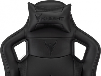 Кресло игровое Knight Gladiator черный экокожа с подголов. крестов. металл - купить недорого с доставкой в интернет-магазине