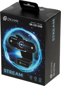 Камера Web Оклик OK-C012HD черный 1Mpix (1280x720) USB2.0 с микрофоном - купить недорого с доставкой в интернет-магазине
