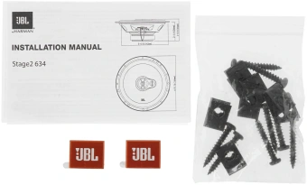 Колонки автомобильные JBL Stage2 634 250Вт 91дБ 4Ом 16см (6.5дюйм) (ком.:2кол.) коаксиальные трехполосные - купить недорого с доставкой в интернет-магазине