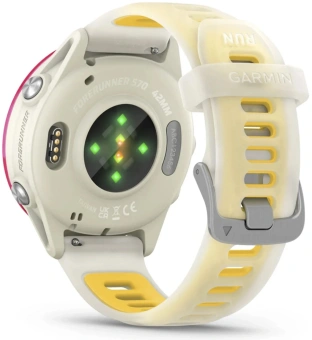 Смарт-часы Garmin Forerunner 570 42мм 1.3" AMOLED корп.белый/розовый рем.белый (010-02970-02) - купить недорого с доставкой в интернет-магазине