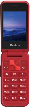 Мобильный телефон Xenium X680 красный раскладной 2Sim 2.8" 240x320 Nucleus 0.3Mpix GSM900/1800 MP3 FM microSD max32Gb - купить недорого с доставкой в интернет-магазине