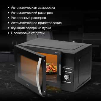 Микроволновая Печь Hyundai HYM-D2079 23л. 800Вт черный - купить недорого с доставкой в интернет-магазине
