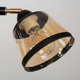 Люстра Hiper Lokko H199-5 потолоч. золотистый/черный - купить недорого с доставкой в интернет-магазине