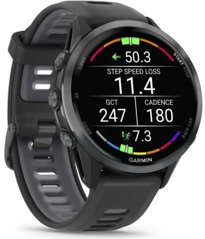 Смарт-часы Garmin Forerunner 970 47мм 1.4" AMOLED корп.черный рем.черный (010-02969-10) - купить недорого с доставкой в интернет-магазине