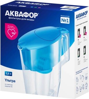 Кувшин Аквафор Ультра синий 2.5л. - купить недорого с доставкой в интернет-магазине