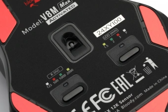 Мышь A4Tech Bloody V8M Max черный оптическая 12000dpi USB 8but - купить недорого с доставкой в интернет-магазине
