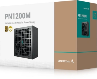 Блок питания Deepcool ATX 1200W PN1200M Gen.5 80+ gold (20+4pin) APFC 120mm fan 8xSATA RTL - купить недорого с доставкой в интернет-магазине