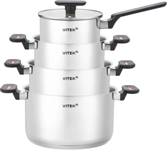 Набор посуды Vitek Вайб VT-SS1268 8 предметов - купить недорого с доставкой в интернет-магазине