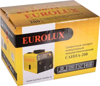 Сварочный полуавтомат Eurolux САИПА-200 инвертор FLUX, MMA,TIG-Lift 4.8кВт - купить недорого с доставкой в интернет-магазине