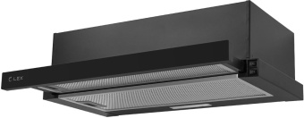 Вытяжка встраиваемая Lex Hubble 500 черный управление: кнопочное (1 мотор) - купить недорого с доставкой в интернет-магазине