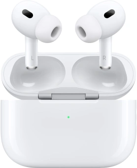 Гарнитура внутриканальные Apple AirPods Pro 2 2023 A3047/A3048/A2968 белый беспроводные bluetooth в ушной раковине (MTJV3LL/A) - купить недорого с доставкой в интернет-магазине