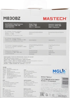 Мультиметр Mastech M830BZ цифровой черный (13-2002) - купить недорого с доставкой в интернет-магазине