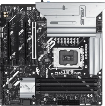 Материнская плата Asus PRIME Z890M-PLUS WIFI Soc-1851 Intel Z890 4xDDR5 mATX AC`97 8ch(7.1) 2.5Gg RAID+HDMI+DP - купить недорого с доставкой в интернет-магазине