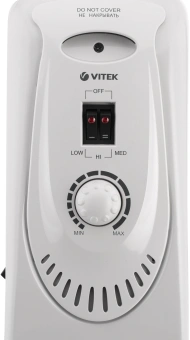 Радиатор масляный Vitek VT-1704 1500Вт белый - купить недорого с доставкой в интернет-магазине