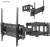 Кронштейн для телевизора Kromax PIXIS-XL-2 черный 40"-90" макс.50кг настенный поворот и наклон - цена, купить или заказать с доставкой в интернет-магазине Кронштейн для телевизора Kromax PIXIS-XL-2 черный 40"-90" макс.50кг настенный поворот и наклон - купить недорого с доставкой в интернет-магазине