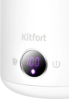 Чайник электрический Kitfort КТ-6724 1.5л. 2200Вт белый/дерево корпус: нерж.сталь/пластик - купить недорого с доставкой в интернет-магазине