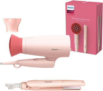 Фен Philips BHP398/00 1600Вт розовый - купить недорого с доставкой в интернет-магазине