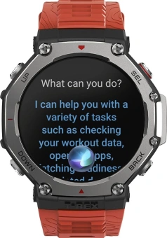 Смарт-часы Amazfit T-Rex 3 A2323 48.5мм 1.5" AMOLED корп.темно-серый рем.красный разм.брасл.:145-210мм (1746757) - купить недорого с доставкой в интернет-магазине