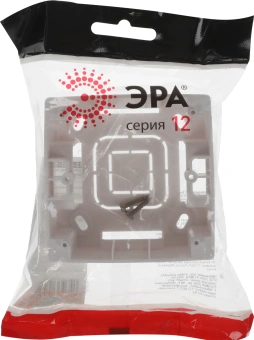 Коробка Эра Серия 12 12-6101-15 Б0043169 накладная 1x пластик перламутровый - купить недорого с доставкой в интернет-магазине