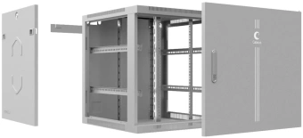 Шкаф коммутационный Cabeus (SH-05F-9U60/60M) настенный 9U 600x600мм пер.дв.металл 60кг серый 540мм 501мм 20 сталь - купить недорого с доставкой в интернет-магазине