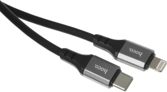 Кабель Hoco X86 iP Spear PD X86 IP USB Type-C (m)-Lightning (m) 1м черный коробка - купить недорого с доставкой в интернет-магазине