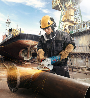 Углошлифовальная машина Bosch GWS 30-180 B 2800Вт 8500об/мин рез.шпин.:M14 d=180мм (06018G0000) - купить недорого с доставкой в интернет-магазине