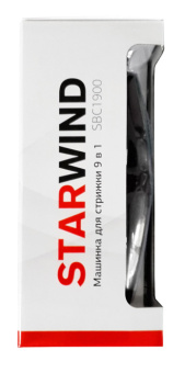 Машинка для стрижки Starwind SBC1900 черный/серебристый (насадок в компл:9шт) - купить недорого с доставкой в интернет-магазине