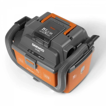 Строительный пылесос Daewoo DAVC 1621Li SET 200Вт (уборка: сухая/сбор воды/выдув) оранжевый - купить недорого с доставкой в интернет-магазине