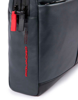 Сумка мужская Piquadro Urban CA3339UB00/GRN с отделением для ноутбука 15.6" серая/черная натур.кожа - купить недорого с доставкой в интернет-магазине