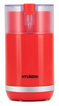 Кофемолка Hyundai HYC-G3272 200Вт сист.помол.:ротац.нож вместим.:70гр красный - купить недорого с доставкой в интернет-магазине