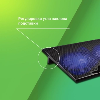 Подставка для ноутбука Digma D-NCP170-2 17"390x270x27мм 20дБ 2xUSB 2x 150ммFAN 600г черный - купить недорого с доставкой в интернет-магазине