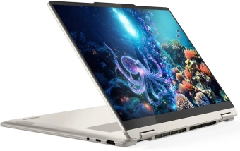 Ноутбук Lenovo Yoga 7 14AKP10 Ryzen AI 7 350 24Gb SSD1Tb AMD Radeon 860M 14" OLED Touch WUXGA (1920x1200) без ОС beige WiFi BT Cam (83JR0062RK) - купить недорого с доставкой в интернет-магазине