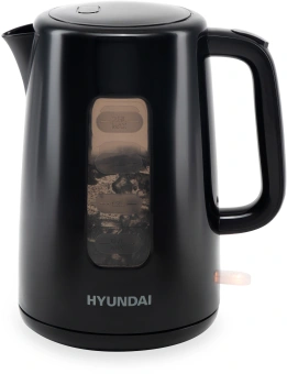 Чайник электрический Hyundai HYK-P2501 2.5л. 2200Вт черный корпус: пластик - купить недорого с доставкой в интернет-магазине