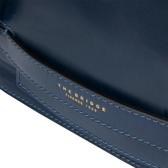 Сумка женская The Bridge Lucrezia 04193001/YH темно-синяя натур.кожа - купить недорого с доставкой в интернет-магазине