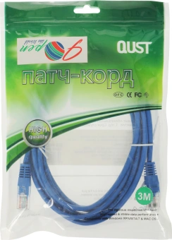 Патч-корд Premier ANP511_3M_B UTP 4 пары cat.5E CCA molded 3м синий outdoor RJ-45 (m)-RJ-45 (m) - купить недорого с доставкой в интернет-магазине