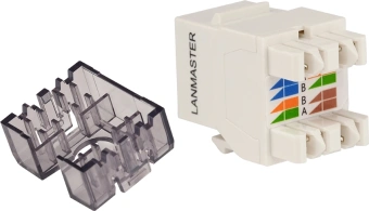 Модуль Hyperline LAN-OK45U6/180N-WH информ. KeystoneRJ45 кат.6 UTP бел. - купить недорого с доставкой в интернет-магазине