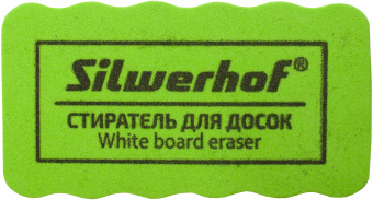 Стиратель Silwerhof 659004-02 для досок фетр 10.7x5.7x2см зеленый магнитный - купить недорого с доставкой в интернет-магазине
