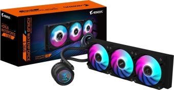 Система водяного охлаждения Gigabyte Aorus Waterforce II 360 ARGB Soc-AM5/AM4/1200/1700/1851 черный 4-pin 12.8-36.9dB Al Ret (GP-AORUS WATERFORCE II 360) - купить недорого с доставкой в интернет-магазине