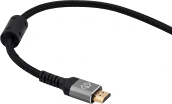 Кабель аудио-видео Digma HDMI (m)/HDMI (m) 3м. феррит.кольца позолоч.конт. черный (D-HDMI-2FF-V2.1-3M) - купить недорого с доставкой в интернет-магазине