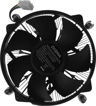 Устройство охлаждения(кулер) Digma D-CPC110-PWM3 Soc-1151/1200/2066/1700 черный 4-pin 25dB Al+Cu 110W 350gr Ret - купить недорого с доставкой в интернет-магазине