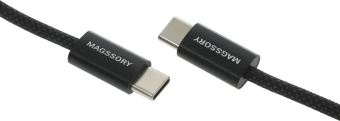 Кабель Magssory CBL002 USB Type-C (m)-USB Type-C (m) 1.5м черный коробка - купить недорого с доставкой в интернет-магазине