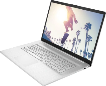 Ноутбук HP 17-cp3166mg Ryzen 7 7730U 16Gb SSD512Gb AMD Radeon Graphics 17.3" IPS FHD (1920x1080) FreeDOS silver WiFi BT Cam (802H9EA) - купить недорого с доставкой в интернет-магазине